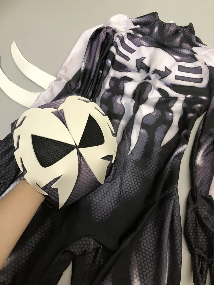 Костюм Venom для косплея Облегающий комбинезон на Хэллоуин модная коллекция