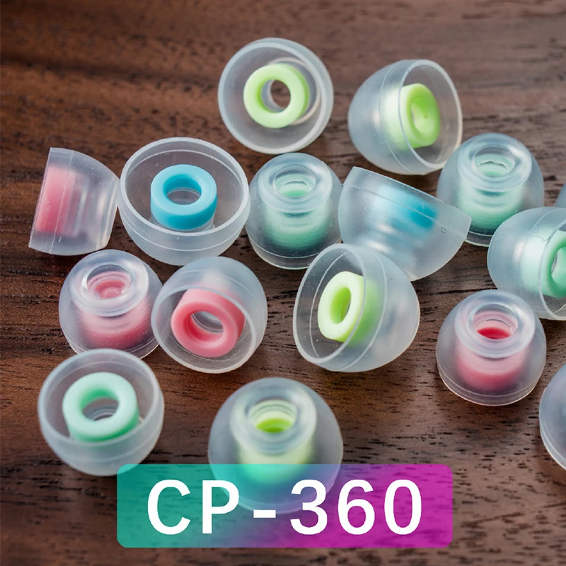 Силиконовые насадки DUNU SpinFit CP360 для наушников True Wireless Bluetooth 1 карта/2 пары в