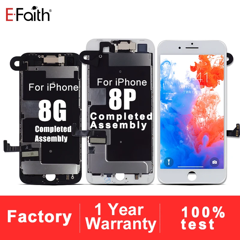 EFaith 20 шт. полный комплект для замены ЖК-дисплея A +++ или дисплея iPhone 8 и Plus + Передняя