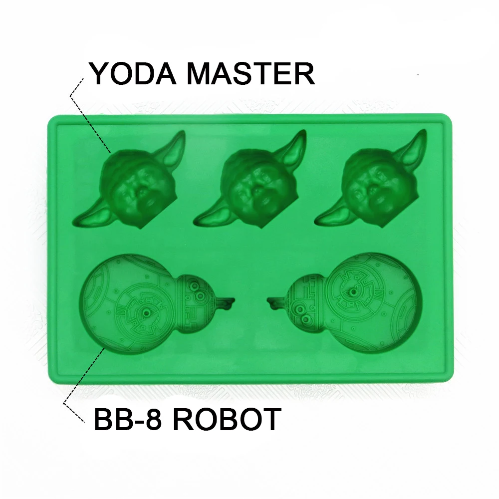 9 шт. Звездные войны ice cube лотки силиконовые формы льда Звезда смерти Ice Плесень