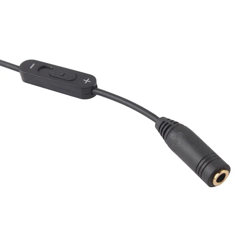 3 5 мм штекер на 2 гнезда стерео аудио Y разветвитель адаптер кабель с регулятором