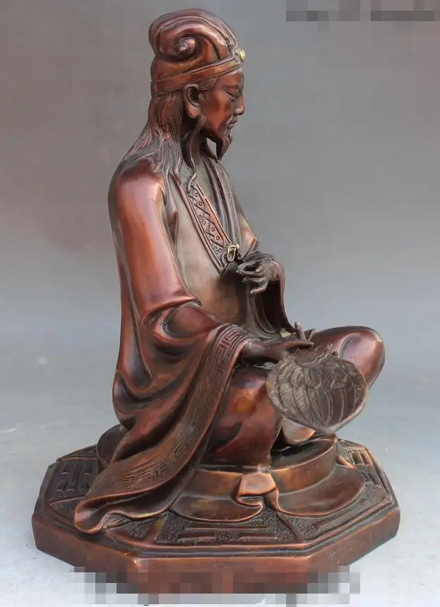 10-дюймовая китайская медная история милитаристский статистка-Фантазер Zhuge Liang