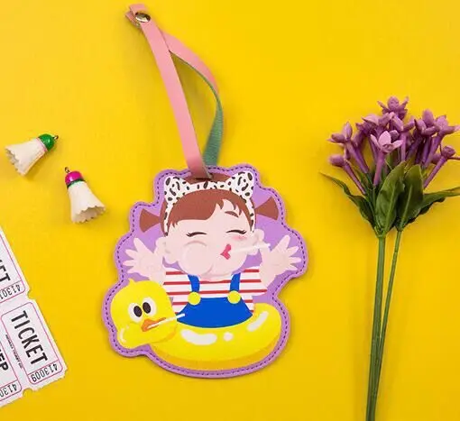 1 Bentoy мультфильм шаблон Белоснежка держатель для карт голограмма девушка этикетки ремни чемодан теги дорожные аксессуары шины карты Чехол - Цвет: 1