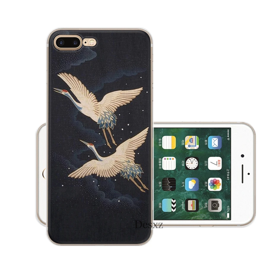 Жесткий Чехол для мобильного телефона iPhone 11 Pro X XR XS Max 6 6s 7 8 Plus 5 5S SE Case Crane |