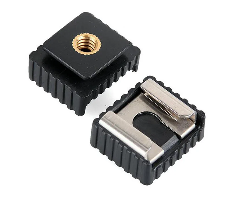 Металлическая вспышка для фотоаппарата 2 шт. фотовспышка с резьбой 1/4 дюйма