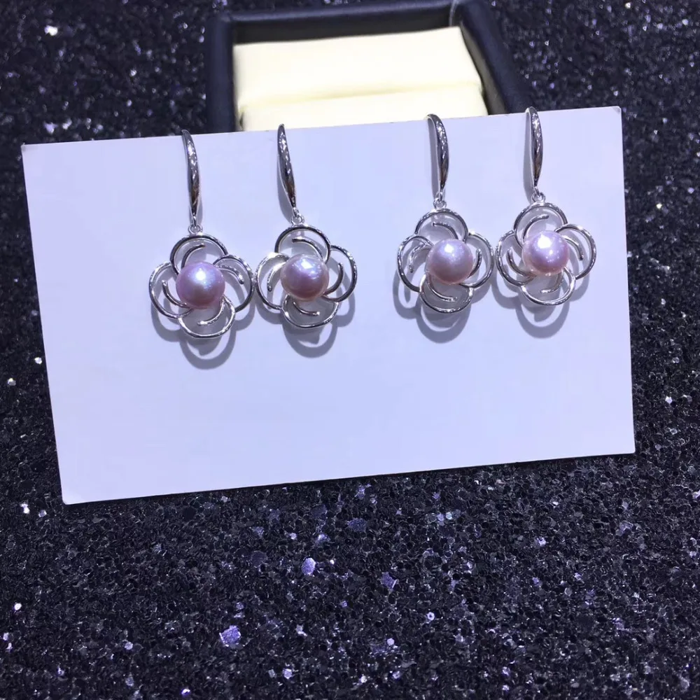 Женские серьги с натуральным пресноводным жемчугом SHDIYAYUN сережки из