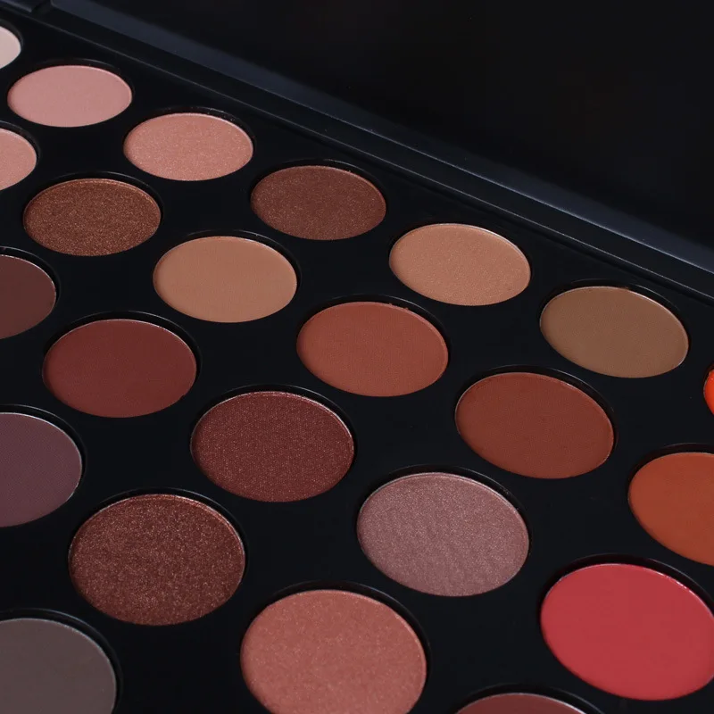 Палетка теней для век 35 цветов матовые мерцающие тени пудра с пигментами