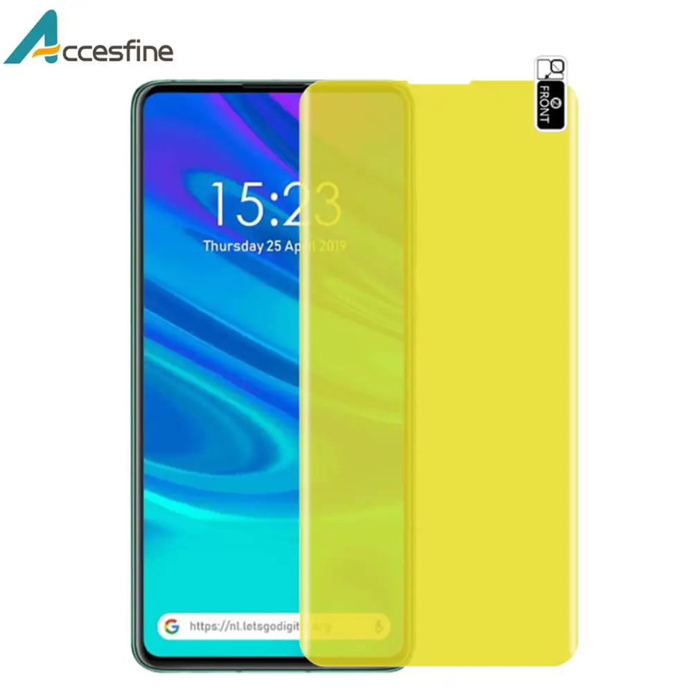 5D Передняя Гидрогелевая пленка для Huawei P Smart Z защитная с полным покрытием Y9 Prime 2019