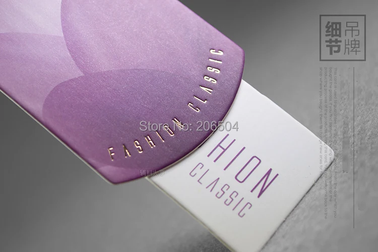 Изготовленная на заказ одежда бирка для вешалки бумажные бирки одежды 500 шт./лот