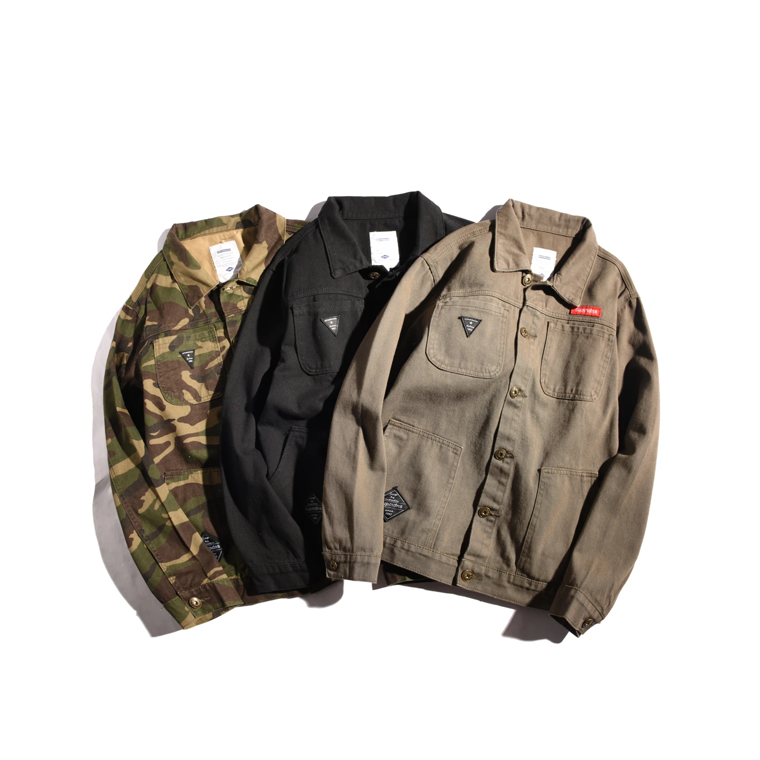 Повседневная куртка для мужчин одежда работы японский стиль с карманами Мужская