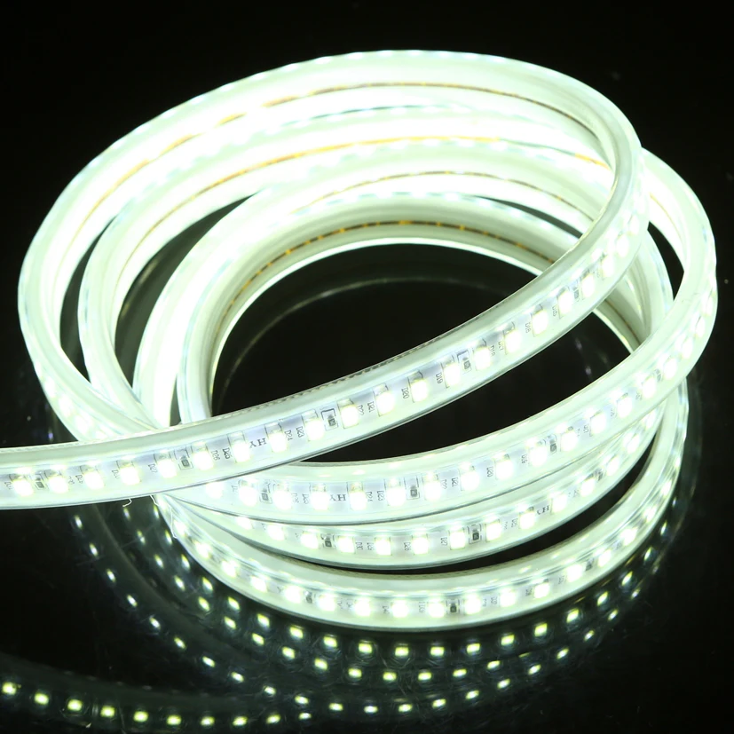 240 светодиодный s/m Светодиодные ленты SMD 5730 2835 5050 5630 220V 240V Водонепроницаемый светодиодный лента веревка светильник RGB теплый белый украшения дома светильник ing