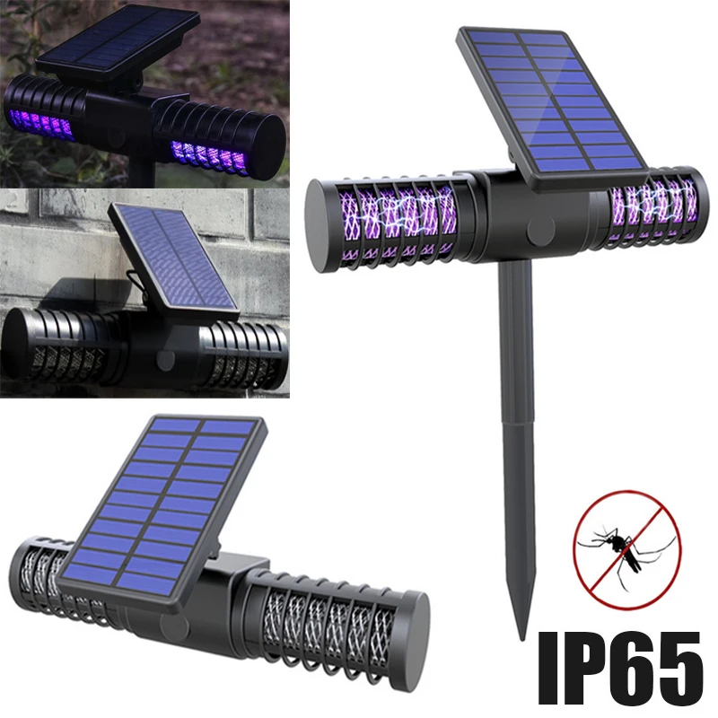 Solar Mosquito Killer Led Light USB Repellent IP65 Insect Trap Lamp UV Bug Zapper Pest Control Repeller Wall | Дом и сад