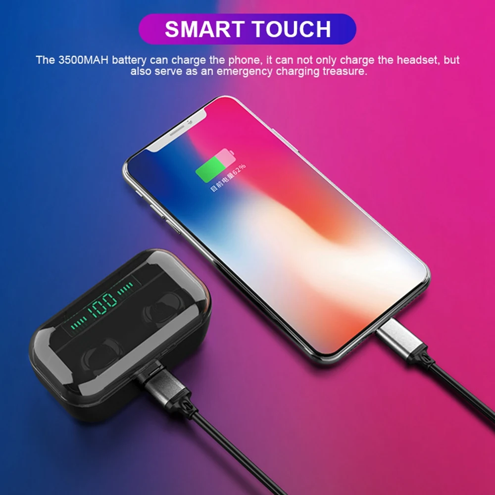 G6s Bluetooth наушники TWS беспроводные Blutooth 5 0 свободные руки спортивные игровая