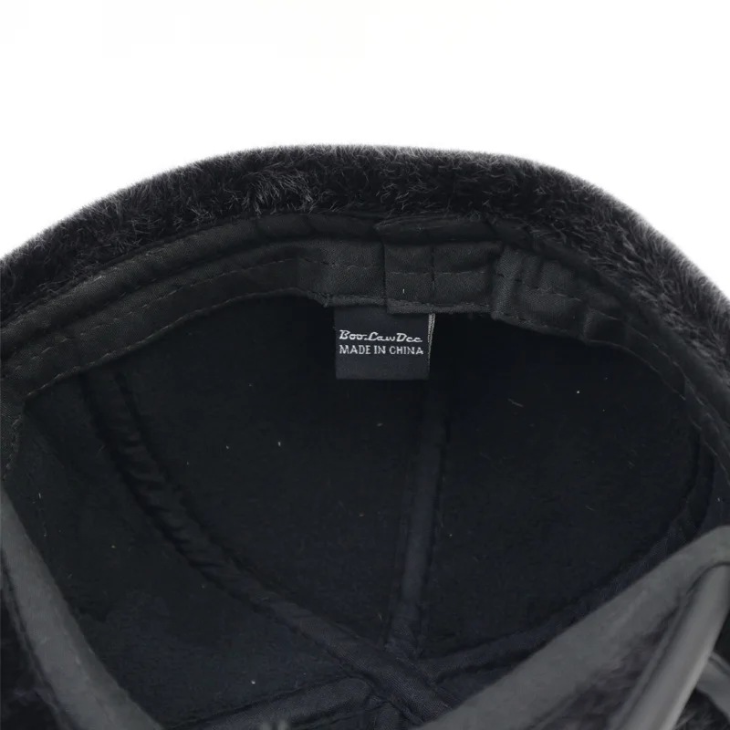 Boolawdee Для мужчин зима искусственного норки волос Бейсбол Earcuff cap утолщение