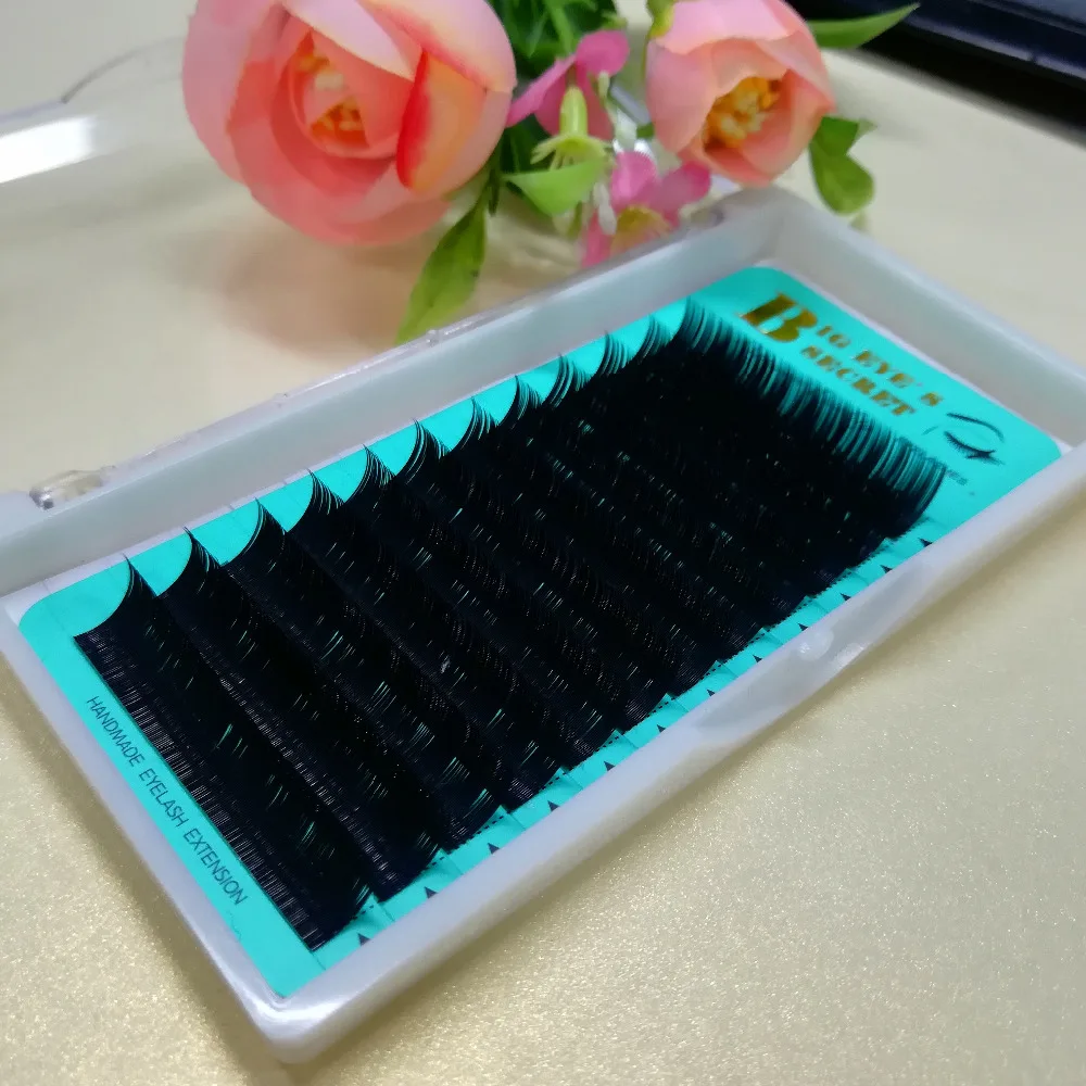 Ресницы норковые для наращивания 0 03 25 мм черные толстые|individual mink eyelash extensions|mink