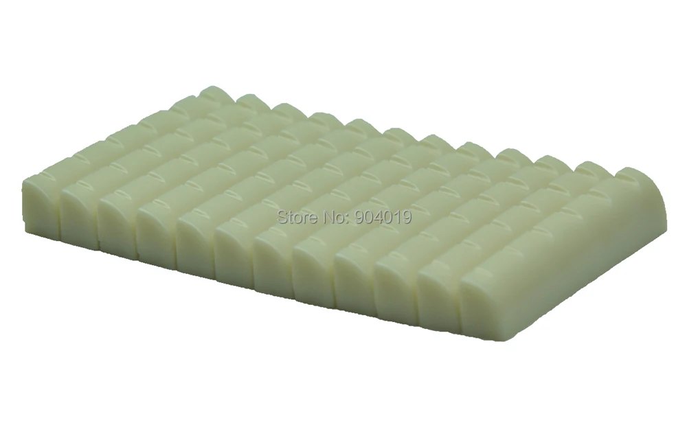 

50pcs Universal Acoustic Guitar Bridge Upper Nut Saddles Plastic Ivory White