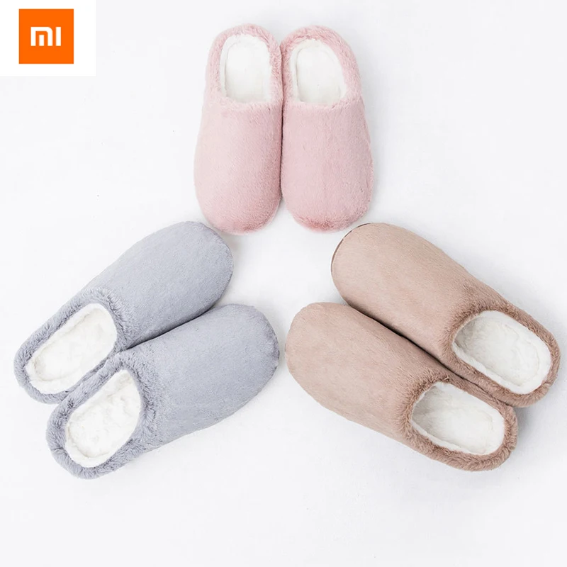 Оригинальные длинные плюшевые тапочки Xiaomi One Cloud с носком теплые и прочные