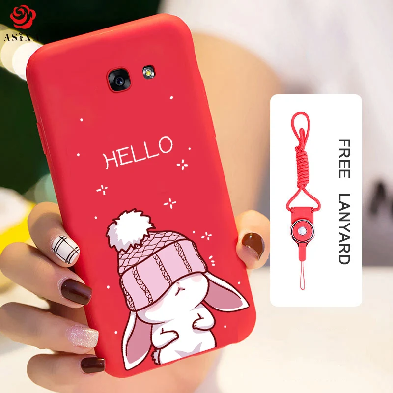 Asina Silicone Case For Samsung Galaxy A5 2017 3D Cartoon Relief Cover Shockproof Bumper Funda Capa |