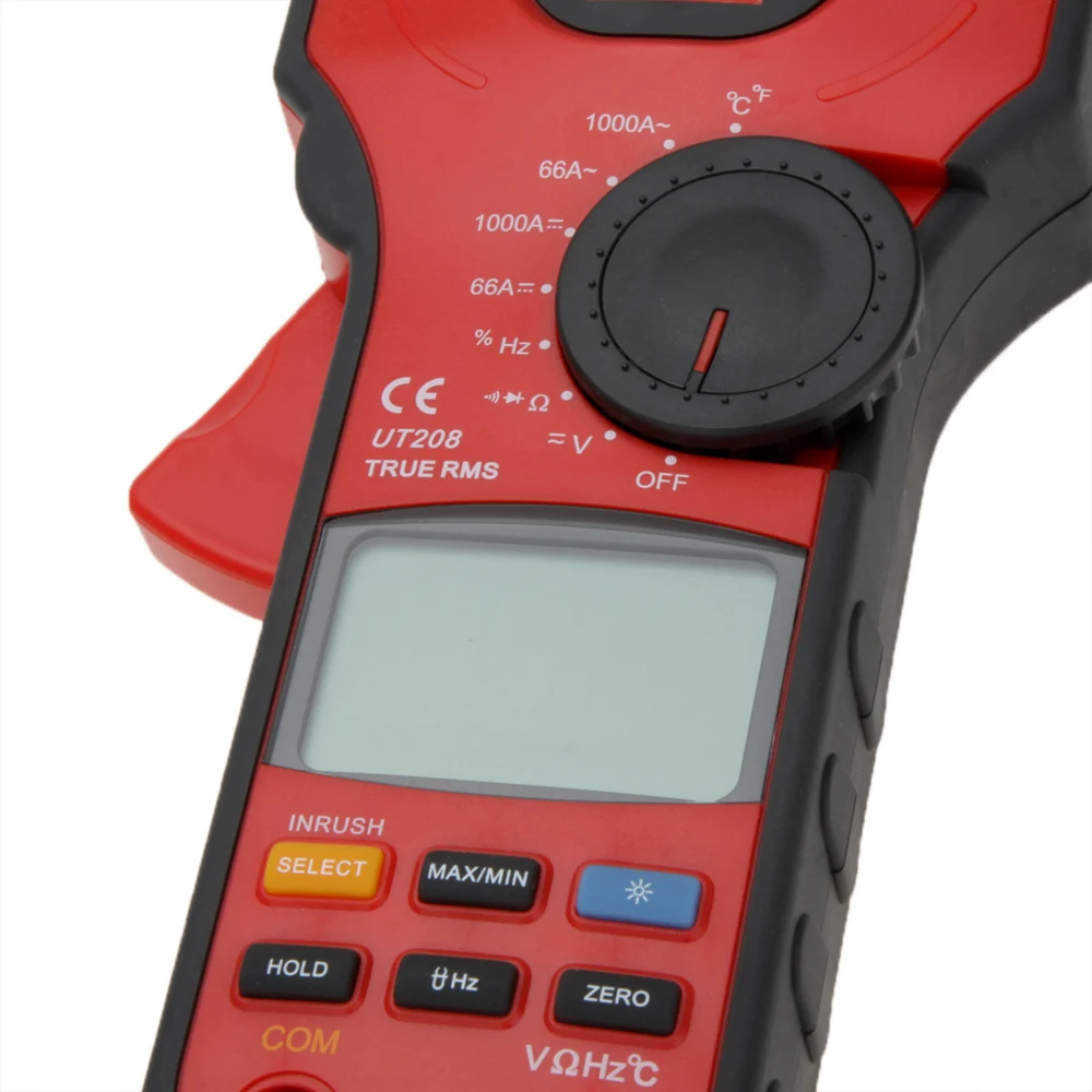 UNI T UT208 ЖК зажим Цифровой мультиметр AC DC Напряжение Amp Ом Темп тестер|digital multimeter ac