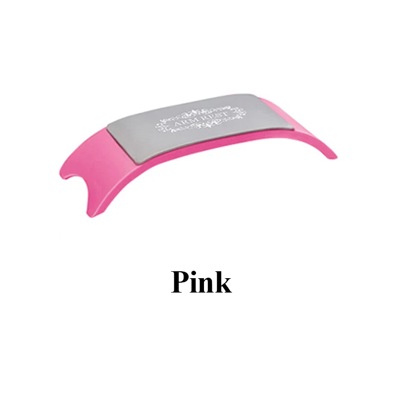 Pink Силиконовая подушка, подушка для запястья, подставка для рук, Маникюрный Стол, держатель для рук, подставки для рук, моющийся коврик, складной коврик для маникюра, салонные инструменты - Цвет: Pink