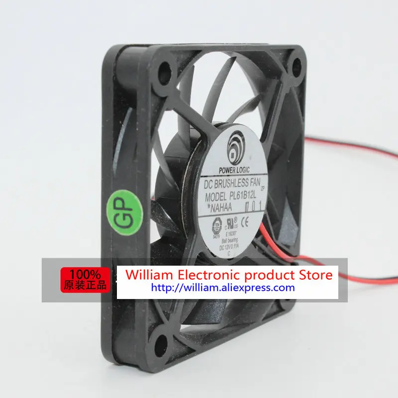 Новый оригинальный бесшумный охлаждающий вентилятор FONSONING PL61B12L DC 12 В 0 11a 60*60*10 мм 6
