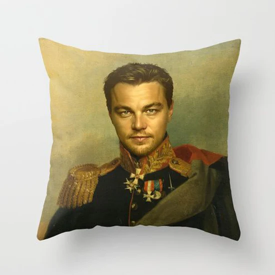 25 стилей наволочки с масляной живописью военный генерал Билл Мюррей Леонардо 45x45