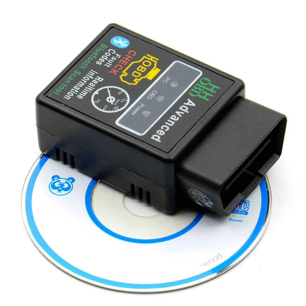 2018 автомобильный диагностический сканер V2.1 OBD2 HH OBD ELM327 работает Android Torque Bluetooth