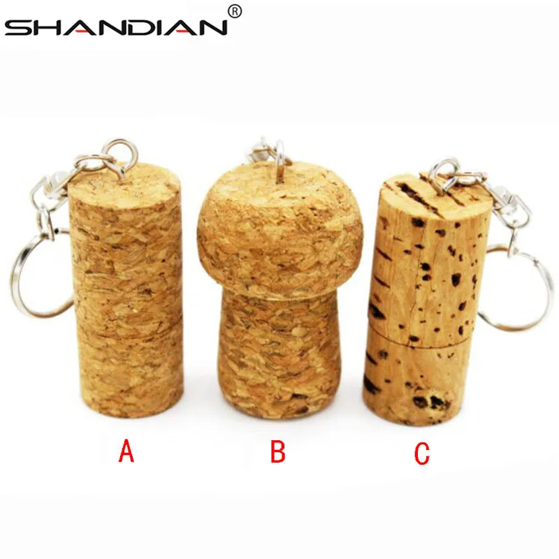 USB флеш накопитель SHANDIAN в деревянной бутылке 4/8/16/32/64 ГБ|USB флэш-накопители| |