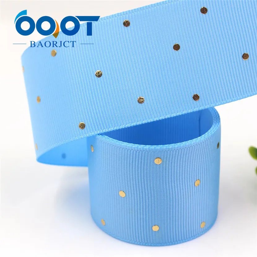 I-19407-862 OOOT BAORJCT I-19407-862, 38 мм, 10 ярдов сплошной цвет точка горячего тиснения корсажные ленты, лук колпачок DIY аксессуары украшения - Цвет: I-19407-862