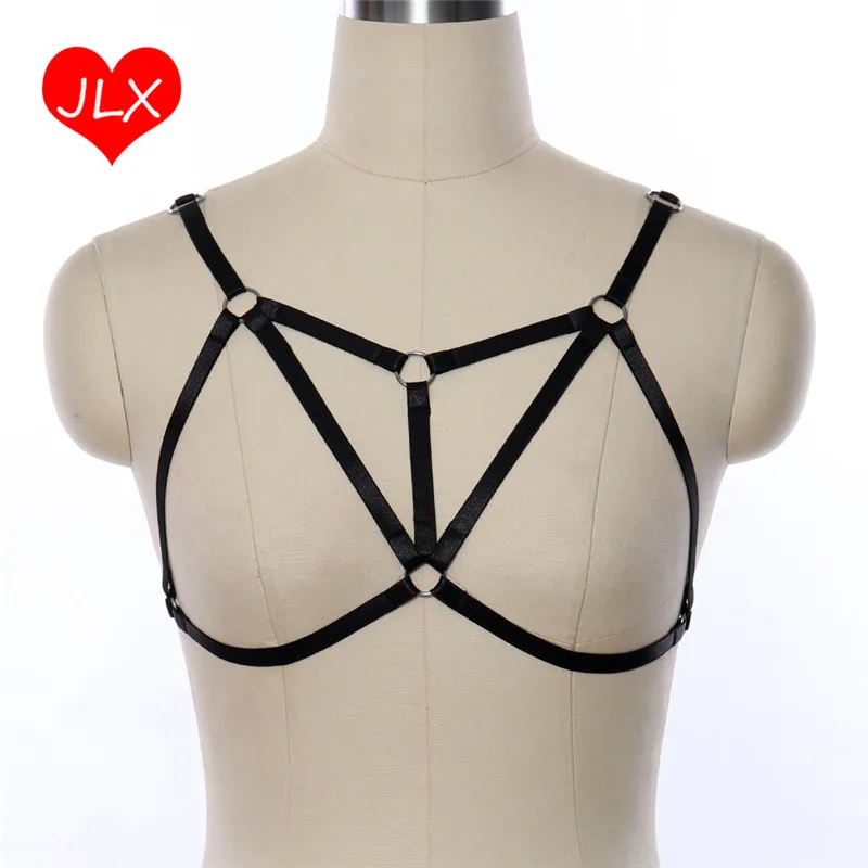 JLX.HARNESS Женский БДСМ рабство раб тело портупея Пастельная готика бюстгальтер