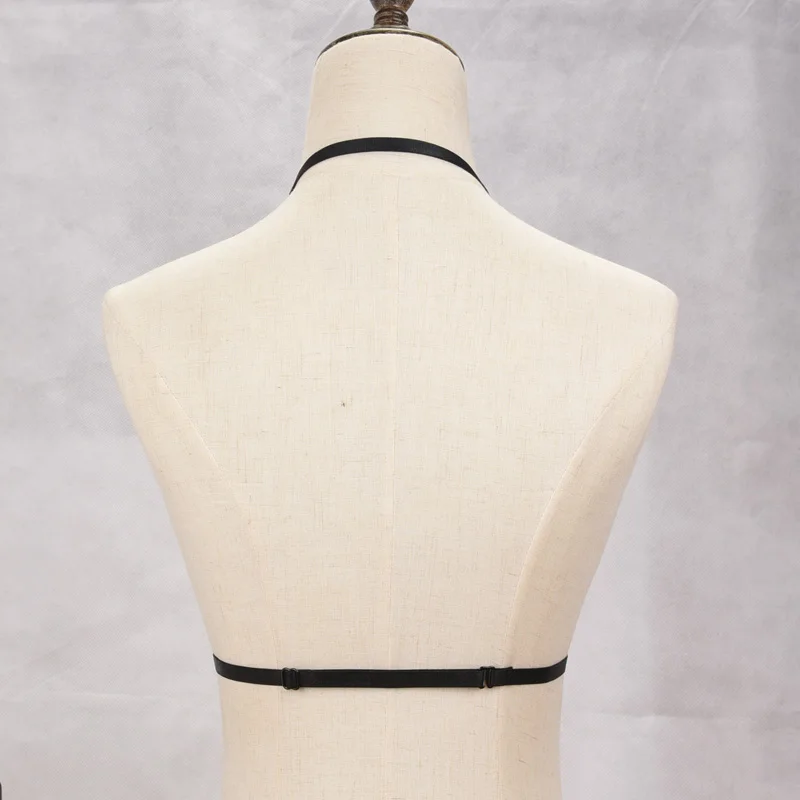 JLX.HARNESS New pastel goth body Harness crop top sexy lingerie bra bondage inspired gothic 90s garter belt | Женская одежда