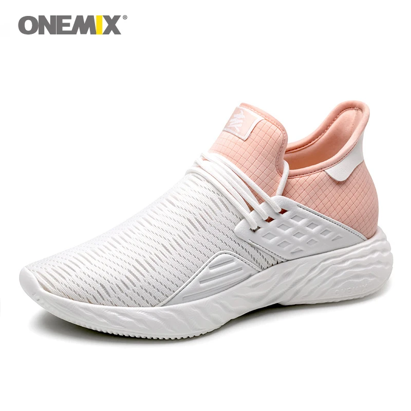 Женские кроссовки для бега ONEMIX2019 дышащие легкие Нескользящие вулканизированные