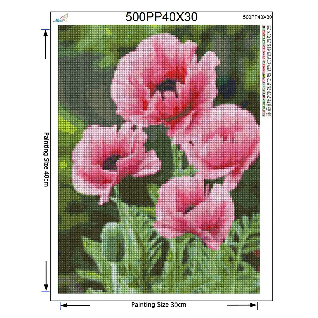 Diamond Embroidery Flowers Full Square Painting Floral Picture Cross Stitch Home Decoration | Дом и сад