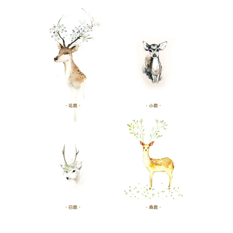 10 шт./лот бумажный конверт с оленем 4 вида конструкций милые мини конверты