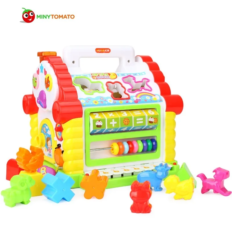 Многофункциональные Музыкальные игрушки Красочные Детские Веселые дома