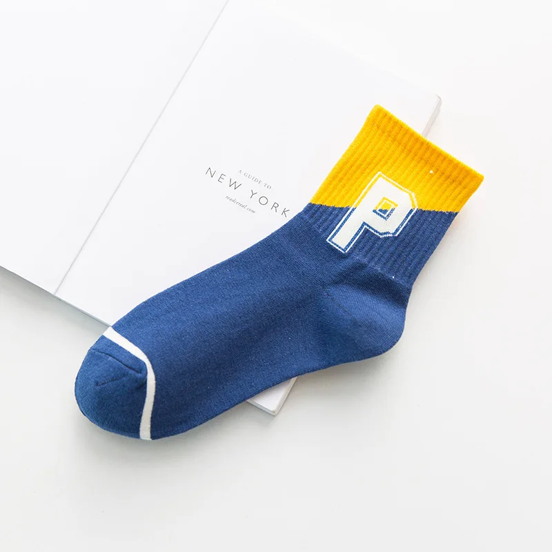 Autumn and Winter Cotton Number Stockings Basketball All Alphabet | Женская одежда