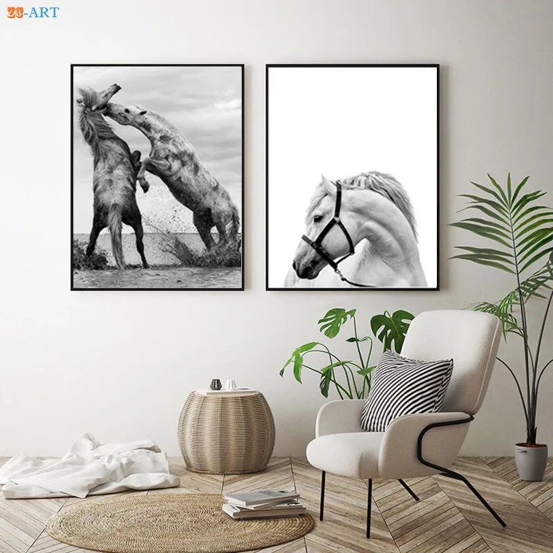 Современные черно белые настенные художественные картины плакаты и принты для