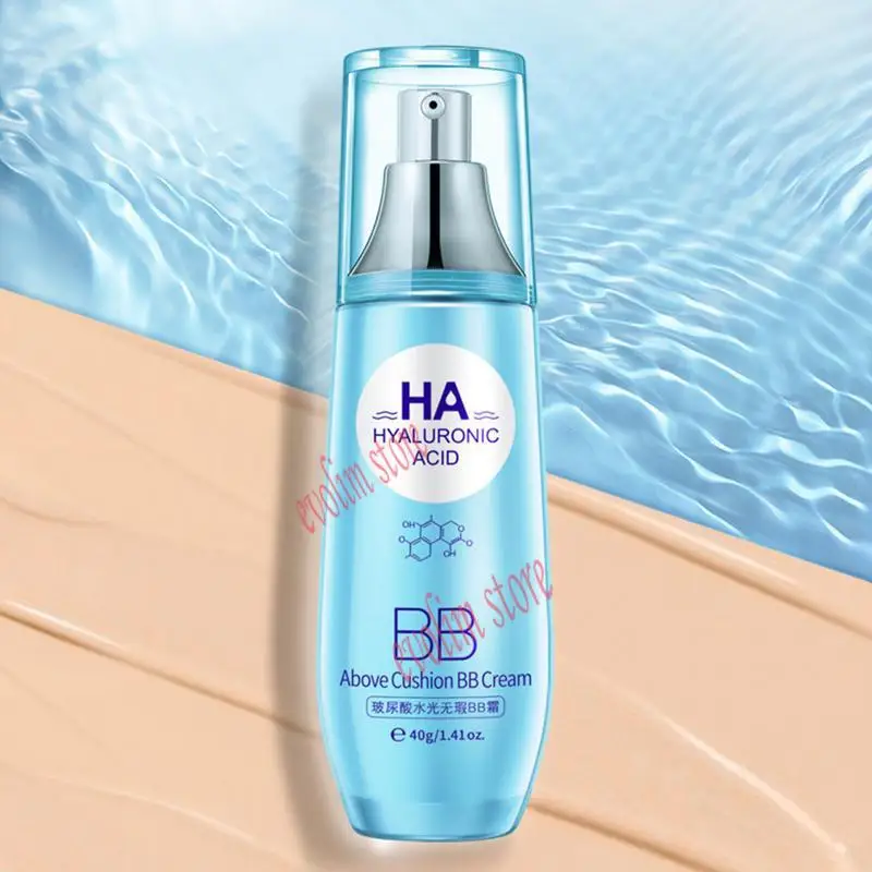 Face Makeup Light BB Cream Breathable Base Foundation Hyaluronic Acid Cover Pores Blemish Waterproof Brightening |