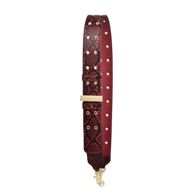 Wine red snake BENVICHED сумка на ремне, сумка на ремне, широкая сумка на ремне, Сменный ремень, аксессуар, сумка, часть, регулируемый ремень для сумок 116 см 159 - Цвет: Wine red snake