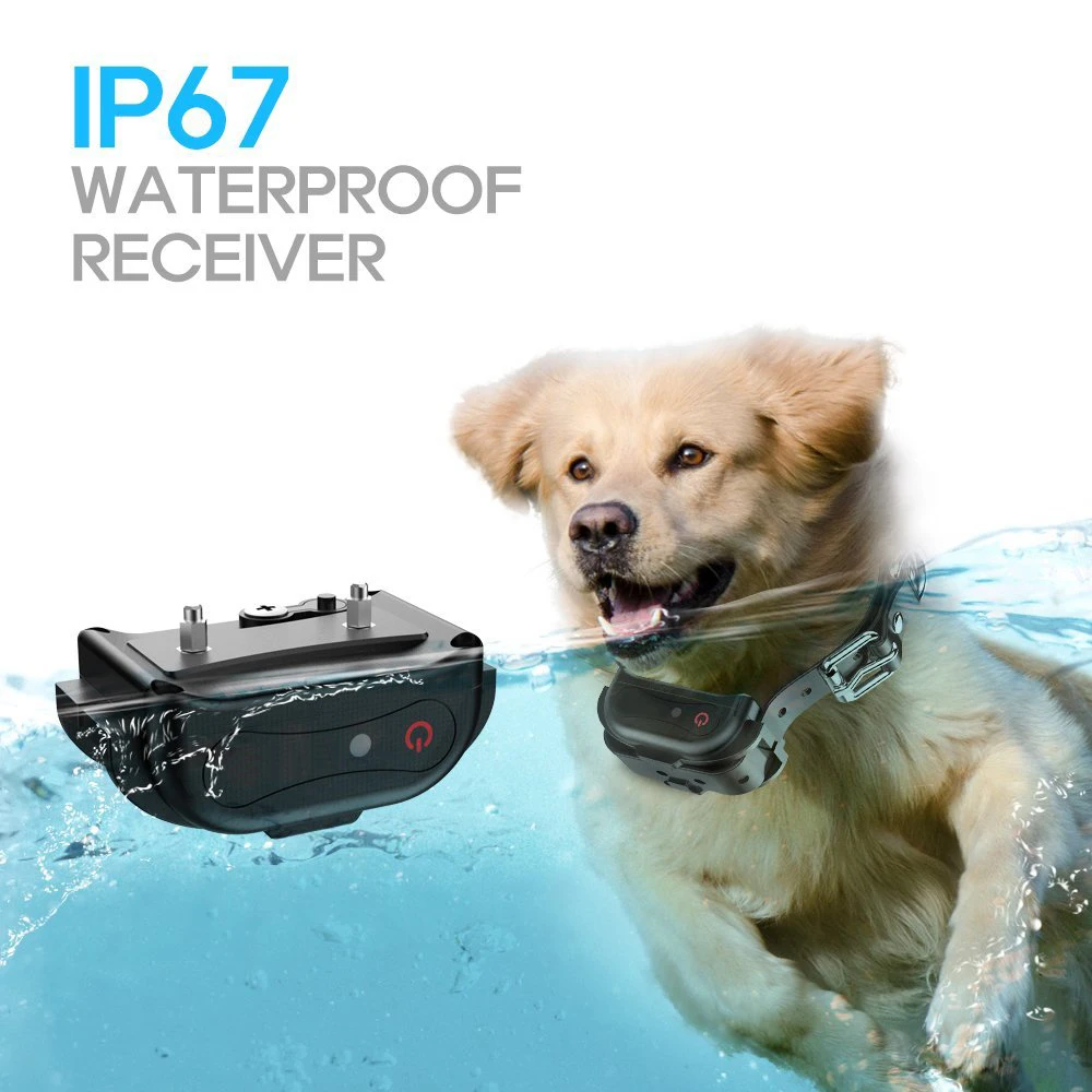 500m Electric Dog Training Collars Pet Remote Control Waterproof Rechargeable with LCD Display for All Size Bark-stop | Дом и сад