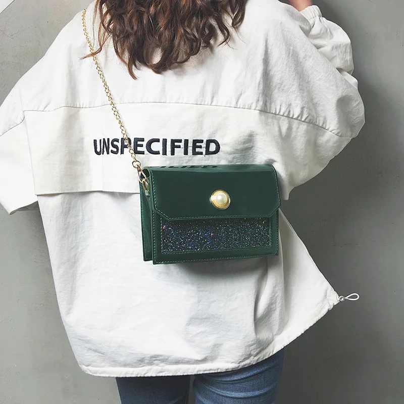 Летние сумки через плечо для женщин 2019 сумка на Сияющий Блеск Блестки из