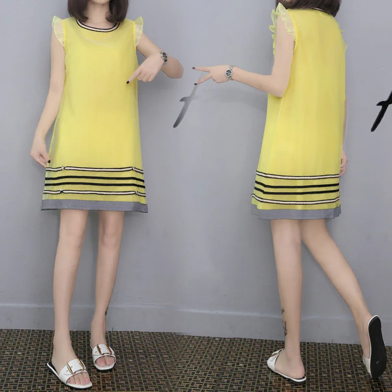 Европа в лето 2017 Женская новая Евгений пряжи тонкий женский кукла летнее платье