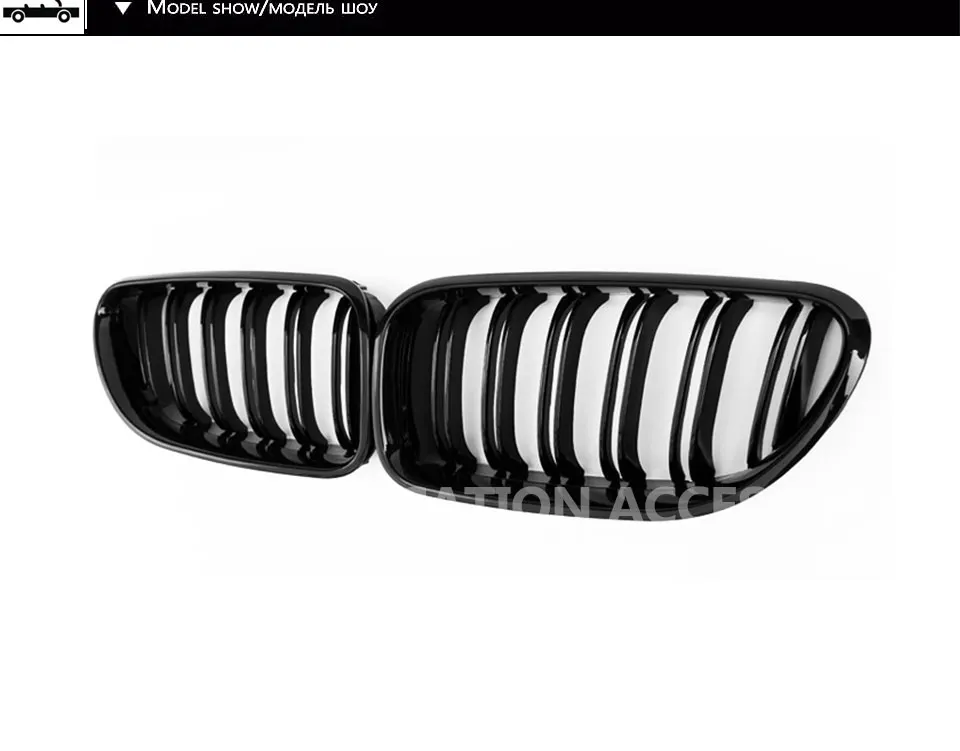 VOE F06 F12 F13 M6 look ABS черный глянец Авто Передняя гонки гриль решетка для BMW 6 серии f12 640i