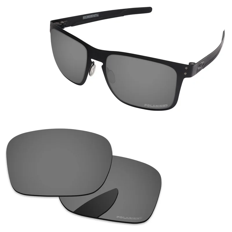 Black Chrome PapaViva поликарбонатные поляризованные Сменные линзы для аутентичных металлических солнцезащитных очков Holbrook OO4123-несколько вариантов - Цвет линз: Black Chrome