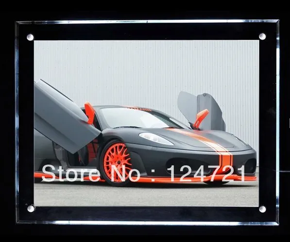 

A2 Size Acrylic LED Poster Frames Slim Crystal Light Box