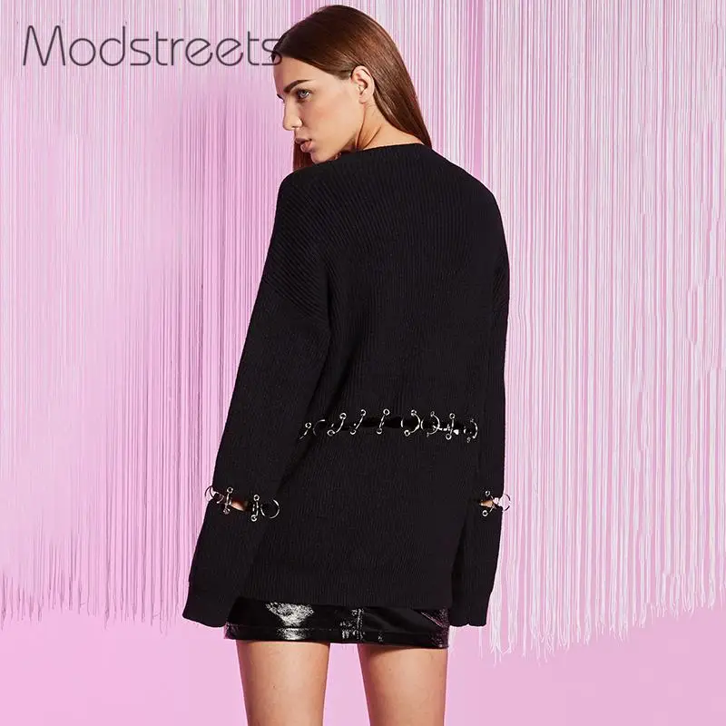 Modstreets/Европейская Женская одежда с круглым вырезом и декоративной талией
