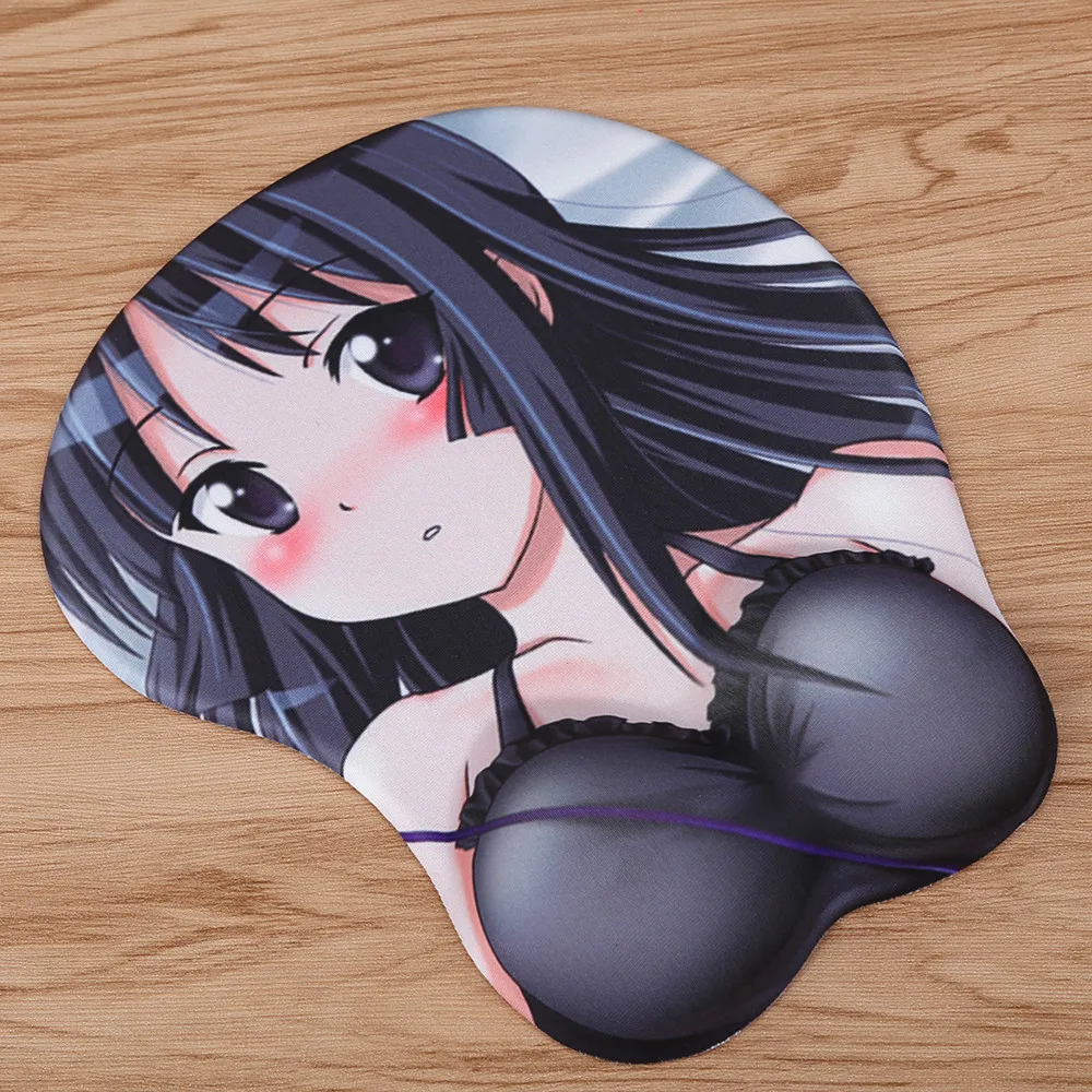 GIAUSA Kawaii аниме 3d коврик для мыши подставка на запястье мягкий силикагель грудь
