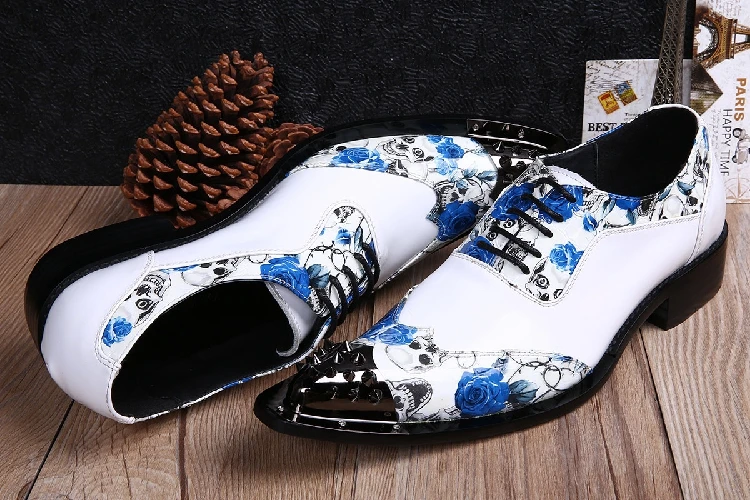 Мужские модельные туфли с острым носком элегантные оксфорды на скрытом каблуке