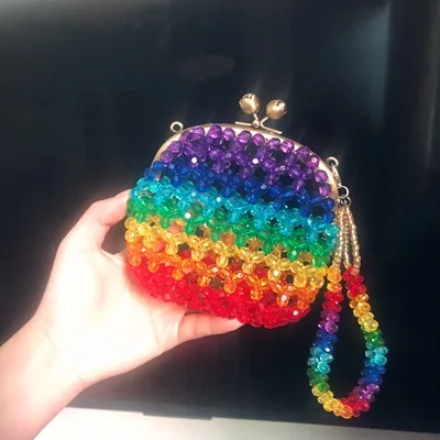 2019 модная сумочка с жемчугом Женская бисером женская ручной работы вечерняя