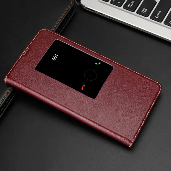 red Чехол-книжка из натуральной кожи для huawei mate 20 Pro, чехол-книжка для huawei mate 20 mate 20 X, прозрачный чехол из ТПУ для смартфона - Цвет: red